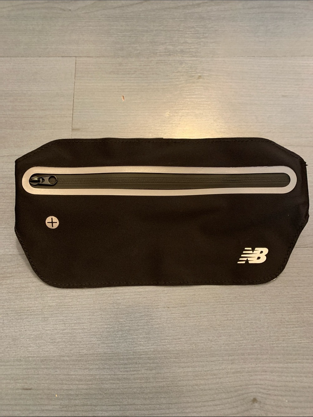 New Balance Black Waist Pack with Reflective Accent